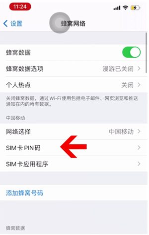 敖汉苹果14维修网分享如何给iPhone14的SIM卡设置密码 