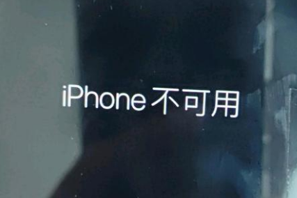 敖汉苹果服务网点分享锁屏界面显示“iPhone 不可用”如何解决 