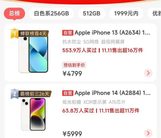敖汉苹果14维修分享iPhone14配置不如同价位的安卓还能大卖 