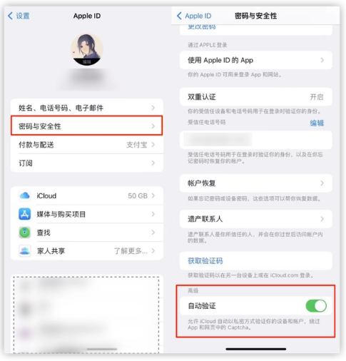 敖汉苹果手机维修分享iOS 16 自动验证功能开启方法 