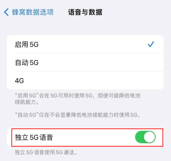敖汉苹果14维修分享iPhone 14 Pro如何开启VoNR 