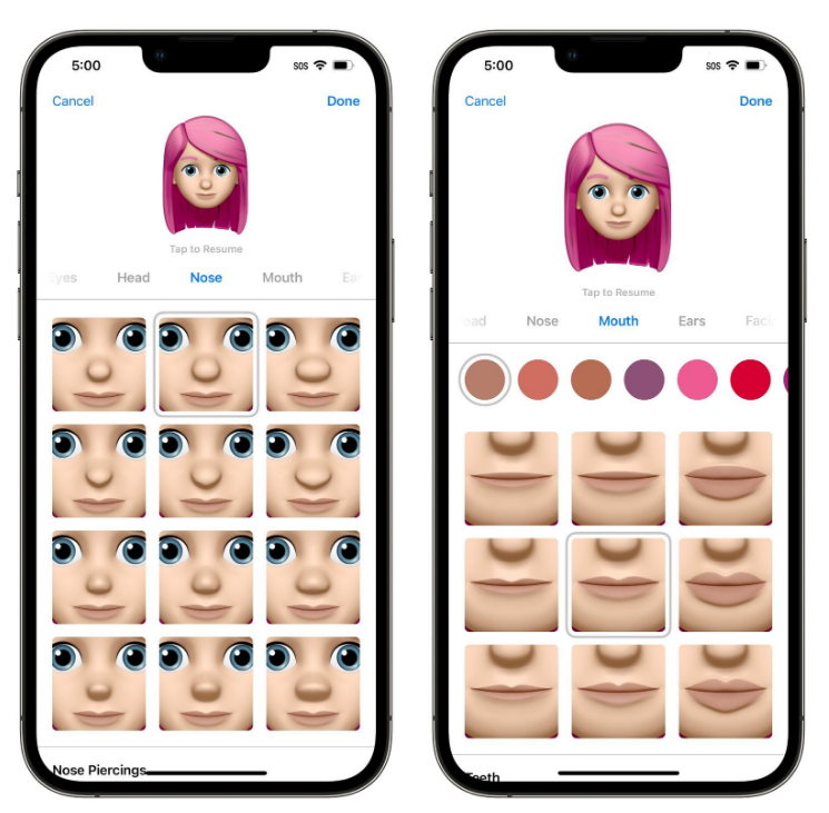 敖汉苹果手机维修分享​iOS 16中的拟我表情有了哪些变化和升级 